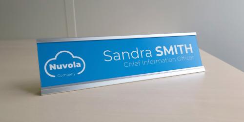 Desk sign holder