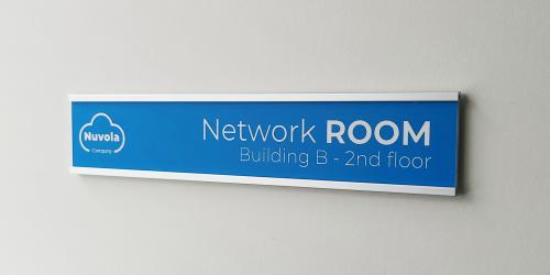 Wall sign holder