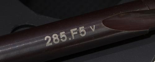 Permanent marking on a drill bits for identification