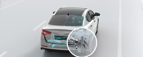 Catalytic converter close up