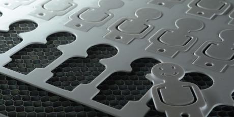 Rotary cutting with affordable engraving material